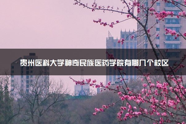 贵州医科大学神奇民族医药学院有哪几个校区及校区地址公交站点 分别都在哪里