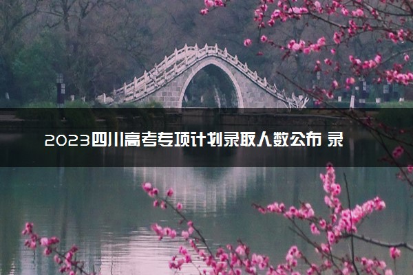 2023四川高考专项计划录取人数公布 录取总人数是多少