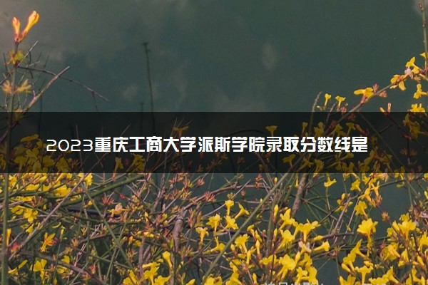 2023重庆工商大学派斯学院录取分数线是多少 各省历年最低分数线