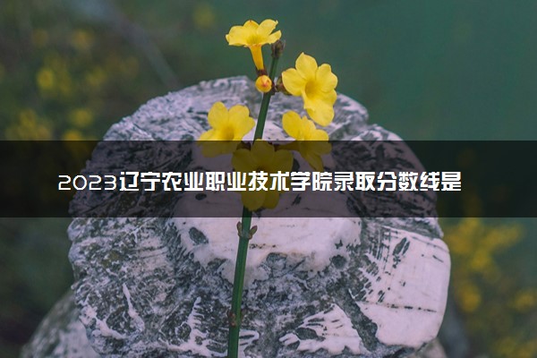 2023辽宁农业职业技术学院录取分数线是多少 各省历年最低分数线