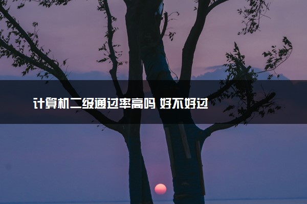 计算机二级通过率高吗 好不好过