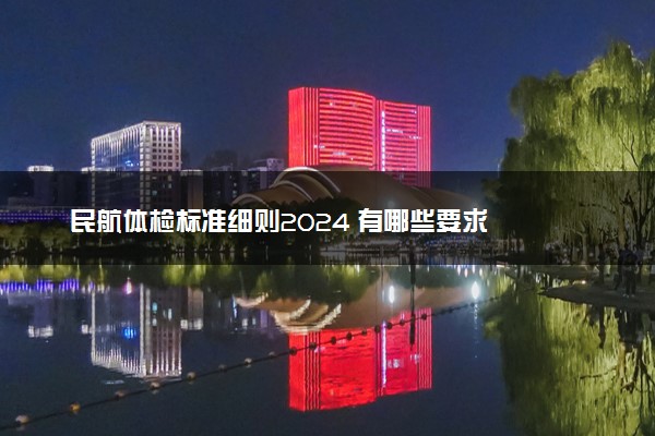 民航体检标准细则2024 有哪些要求