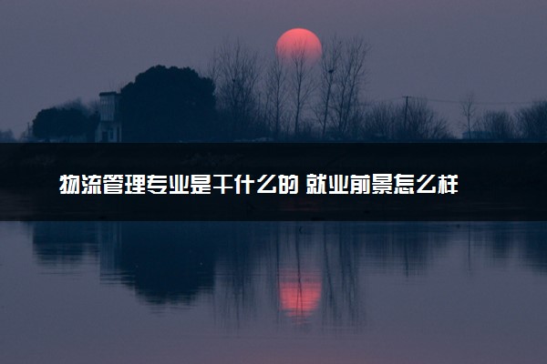 物流管理专业是干什么的 就业前景怎么样