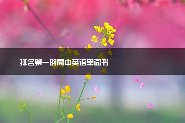 排名第一的高中英语单词书
