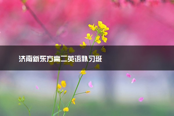 济南新东方高二英语补习班
