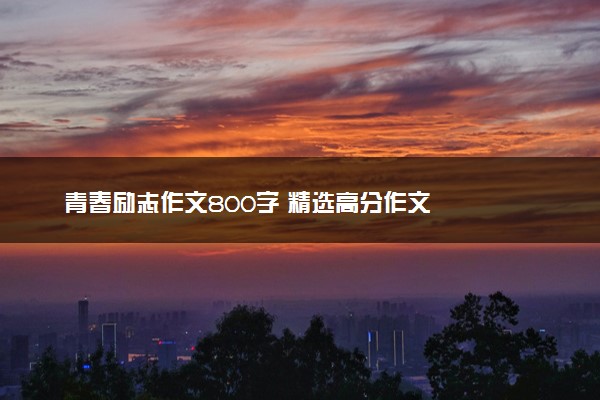 青春励志作文800字 精选高分作文