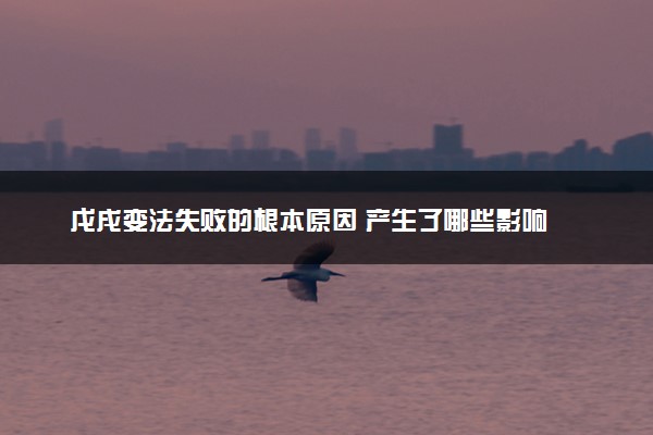戊戌变法失败的根本原因 产生了哪些影响