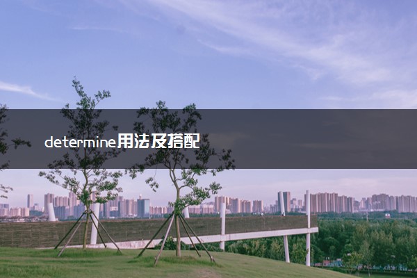 determine用法及搭配