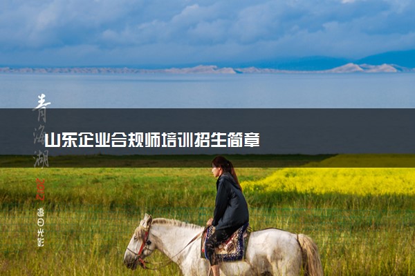山东企业合规师培训招生简章