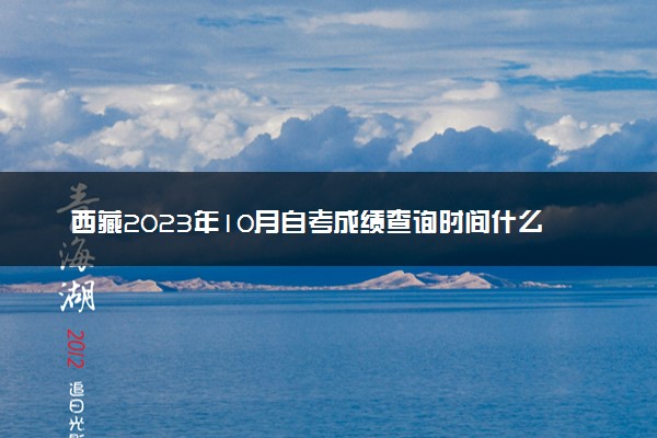 西藏2023年10月自考成绩查询时间什么时候 在哪查分