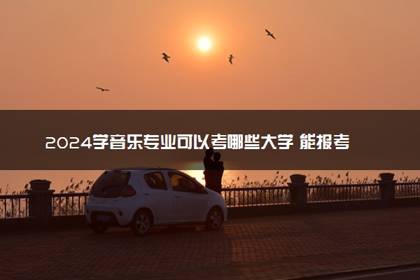 2024学音乐专业可以考哪些大学 能报考的院校名单