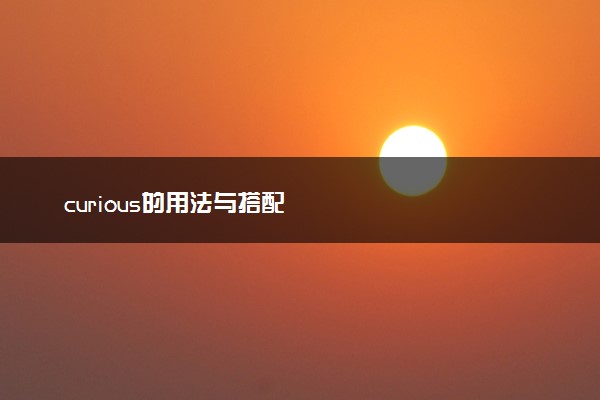 curious的用法与搭配