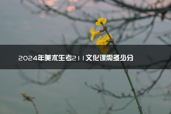 2024年美术生考211文化课需多少分 好不好考