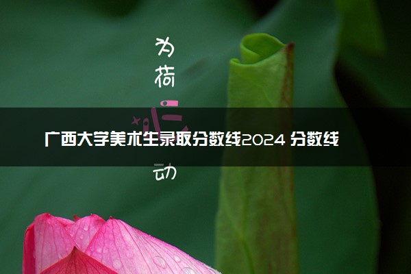 广西大学美术生录取分数线2024 分数线预测