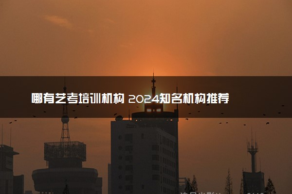 哪有艺考培训机构 2024知名机构推荐