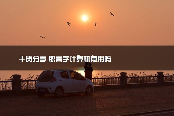 干货分享：职高学计算机有用吗