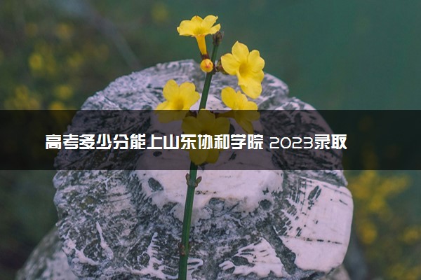 高考多少分能上山东协和学院 2023录取分数线是多少