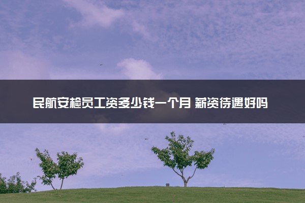 民航安检员工资多少钱一个月 薪资待遇好吗