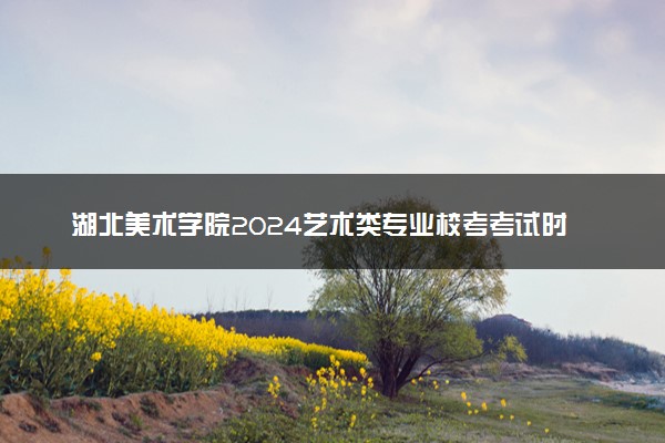 湖北美术学院2024艺术类专业校考考试时间 哪天考试