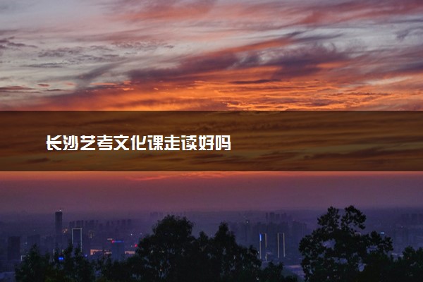 长沙艺考文化课走读好吗