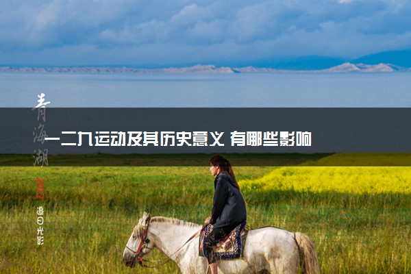 一二九运动及其历史意义 有哪些影响