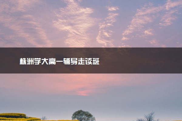 株洲学大高一辅导走读班