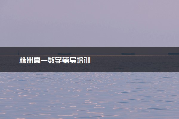 株洲高一数学辅导培训