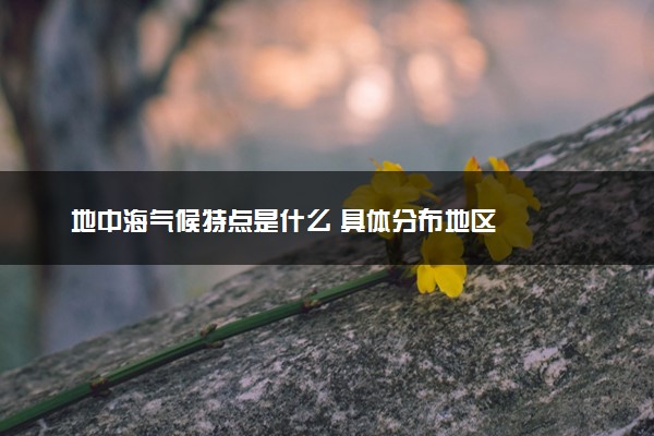 地中海气候特点是什么 具体分布地区