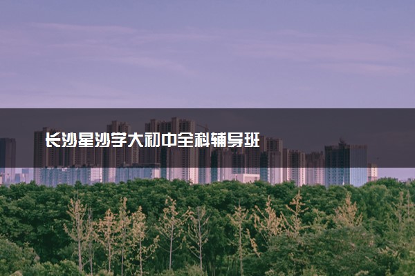 长沙星沙学大初中全科辅导班