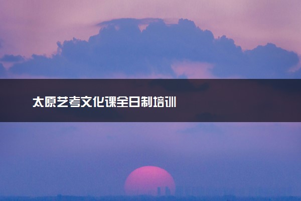 太原艺考文化课全日制培训