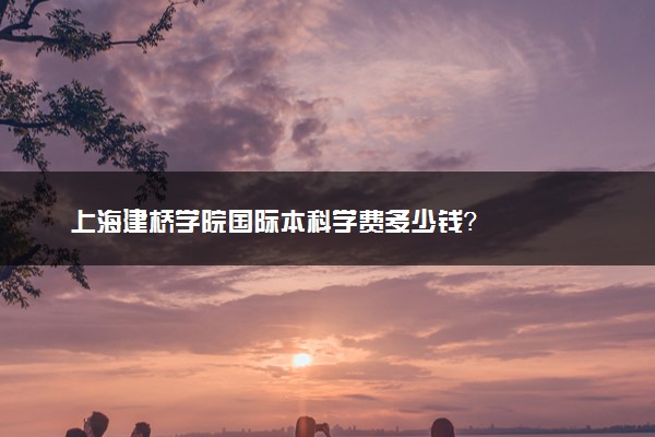 上海建桥学院国际本科学费多少钱？