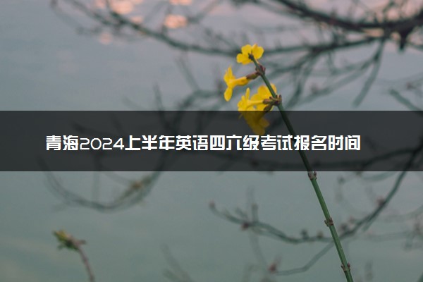 青海2024上半年英语四六级考试报名时间 几号报名