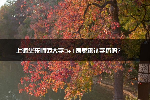 上海华东师范大学3+1国家承认学历吗？
