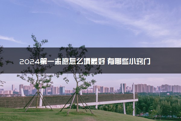 2024第一志愿怎么填最好 有哪些小窍门