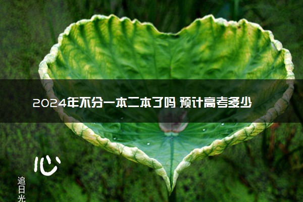 2024年不分一本二本了吗 预计高考多少分能上本科