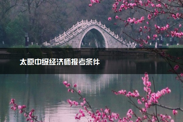 太原中级经济师报考条件