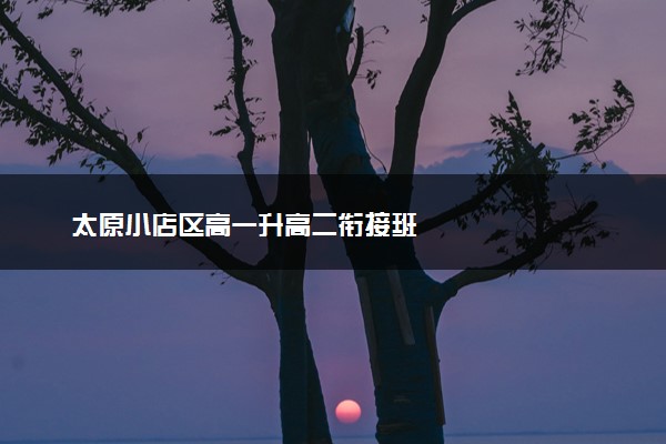 太原小店区高一升高二衔接班