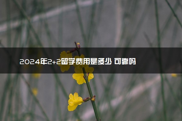 2024年2+2留学费用是多少 可靠吗