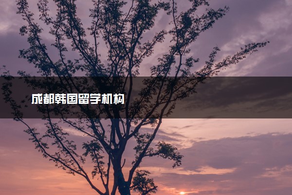 成都韩国留学机构