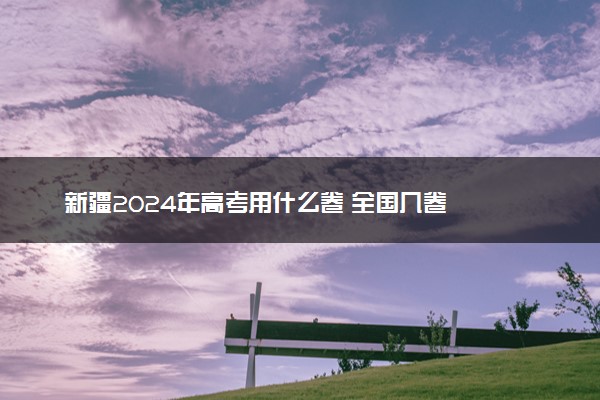 新疆2024年高考用什么卷 全国几卷