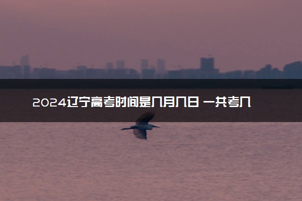 2024辽宁高考时间是几月几日 一共考几天