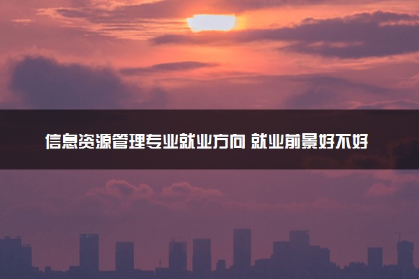 信息资源管理专业就业方向 就业前景好不好