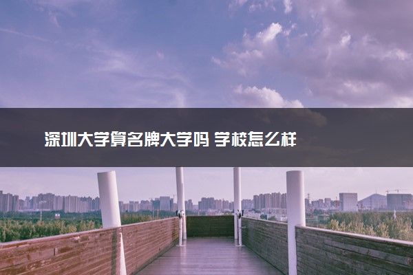 深圳大学算名牌大学吗 学校怎么样