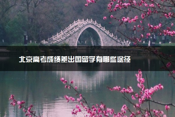 北京高考成绩差出国留学有哪些途径