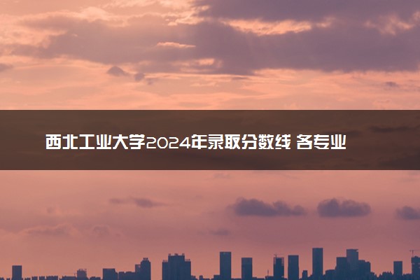 西北工业大学2024年录取分数线 各专业录取最低分及位次