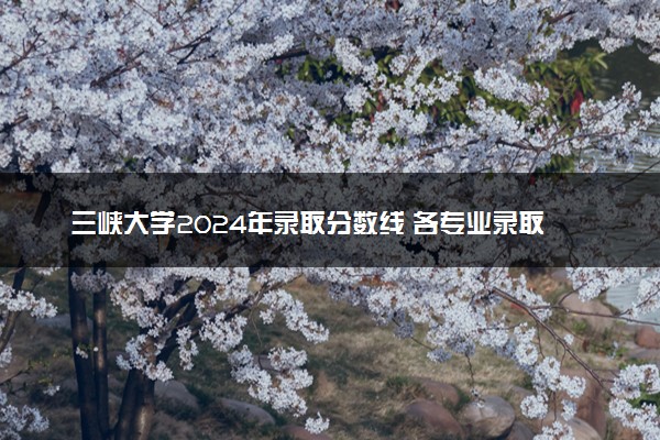 三峡大学2024年录取分数线 各专业录取最低分及位次