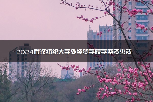 2024武汉纺织大学外经贸学院学费多少钱一年 各专业收费标准