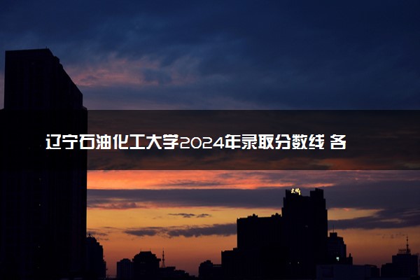 辽宁石油化工大学2024年录取分数线 各专业录取最低分及位次