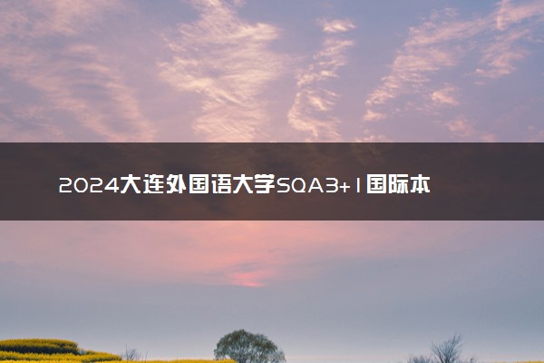 2024大连外国语大学SQA3+1国际本科课程有什么