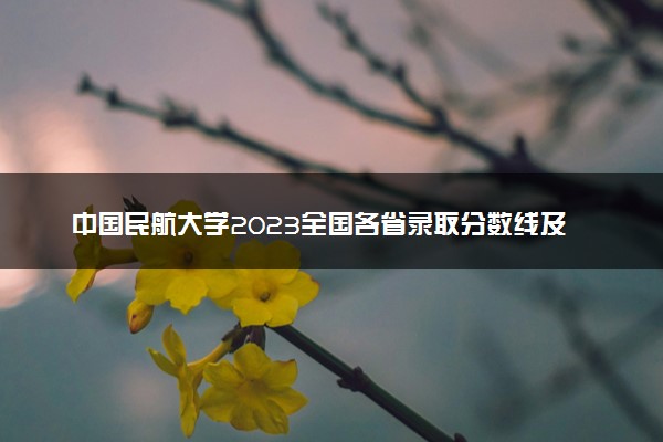 中国民航大学2023全国各省录取分数线及最低位次 高考多少分能上